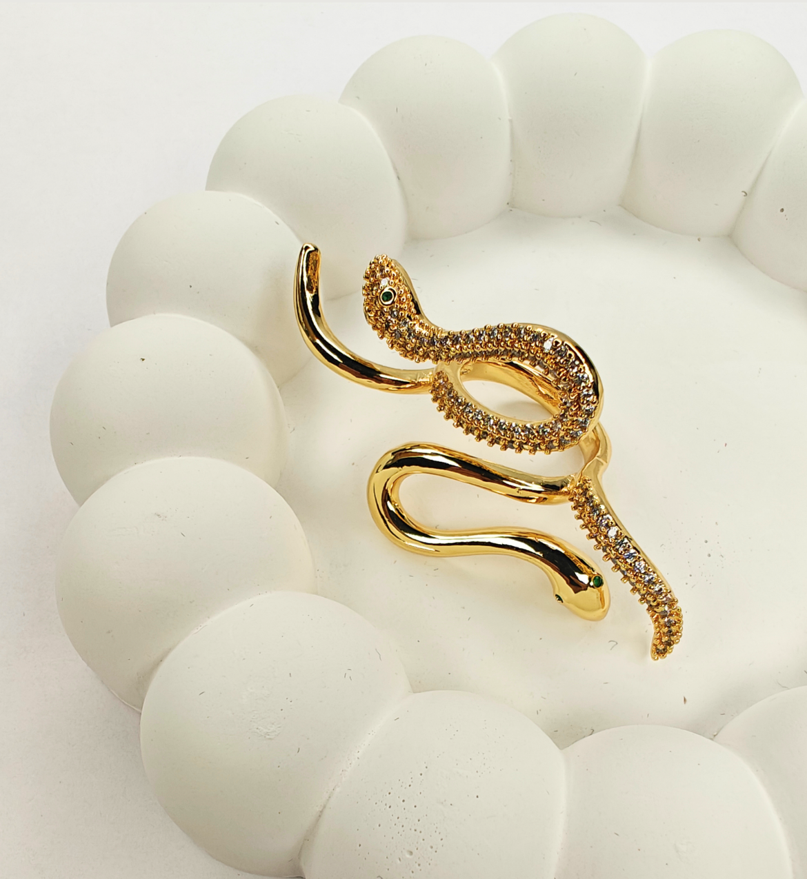 Snake-Inspired Statement Ring