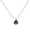 Black Emblem Pendant Necklace