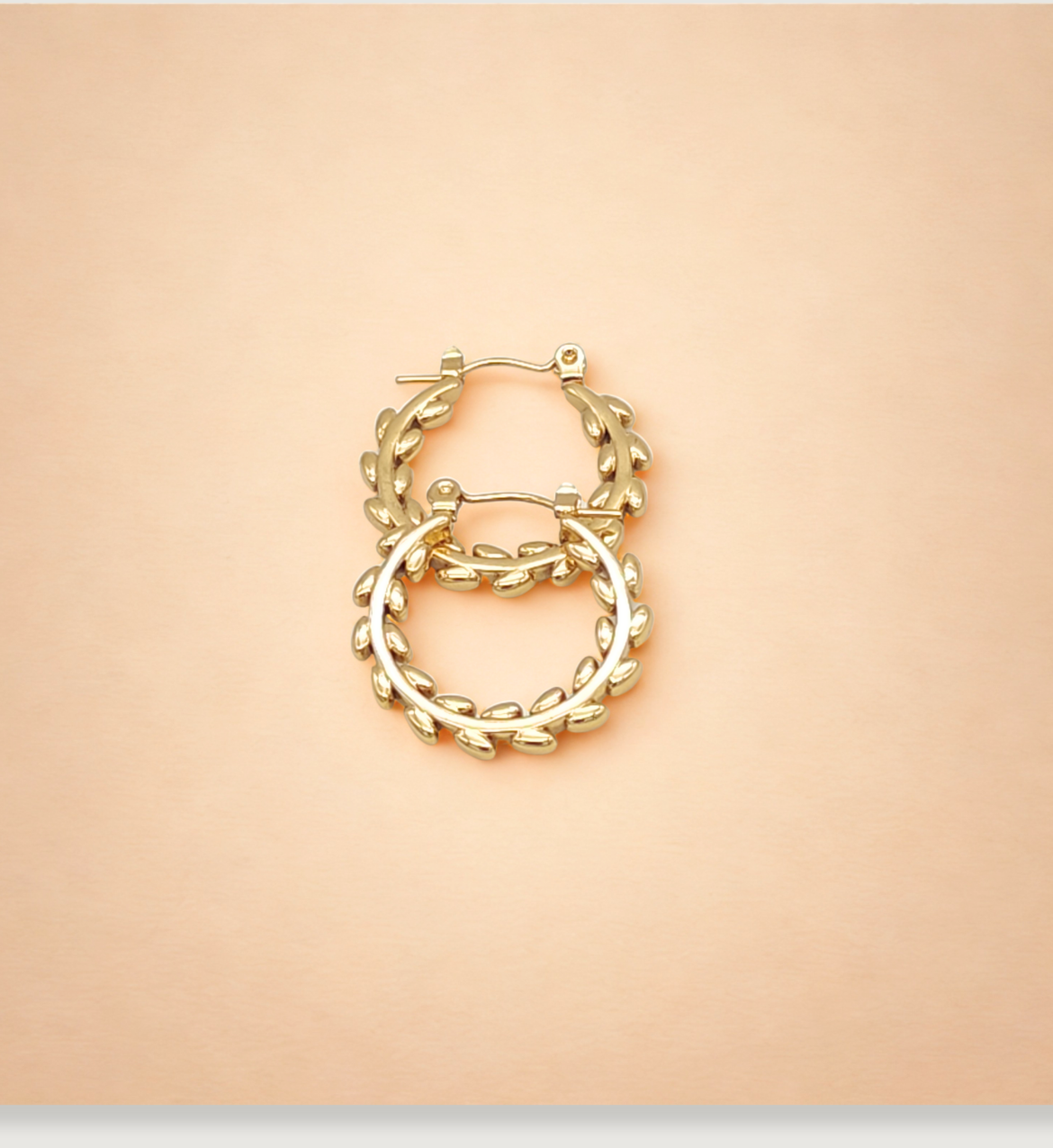 Leaf-Detail Hoops