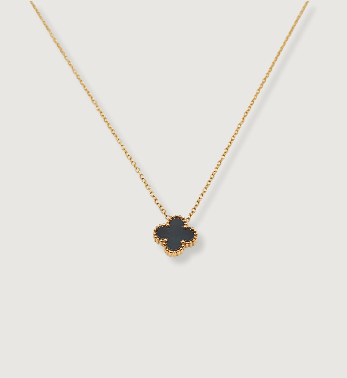 Black Flower Pendant