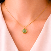 Green Single Stone Pendant