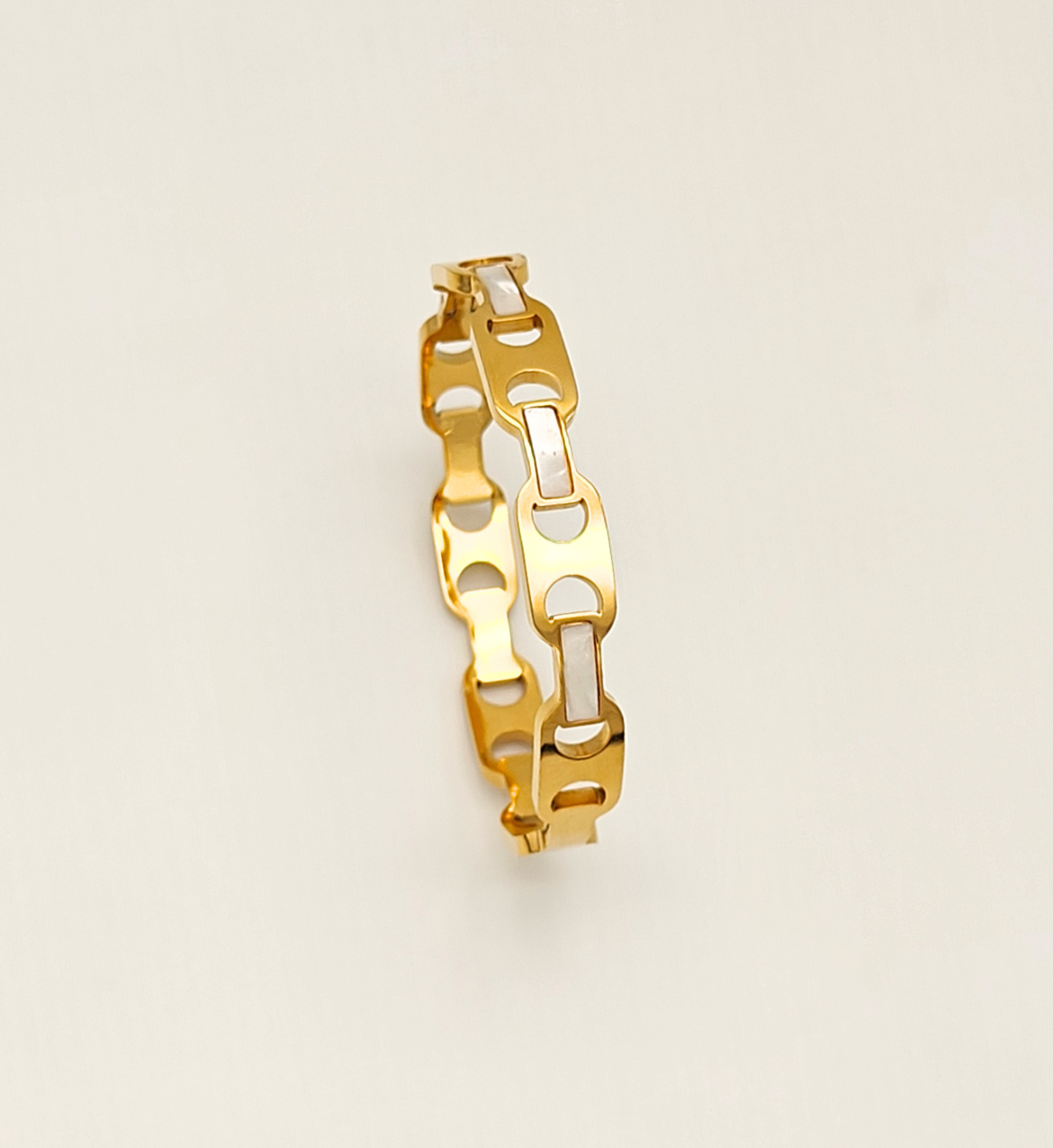 Modern Link Bangle