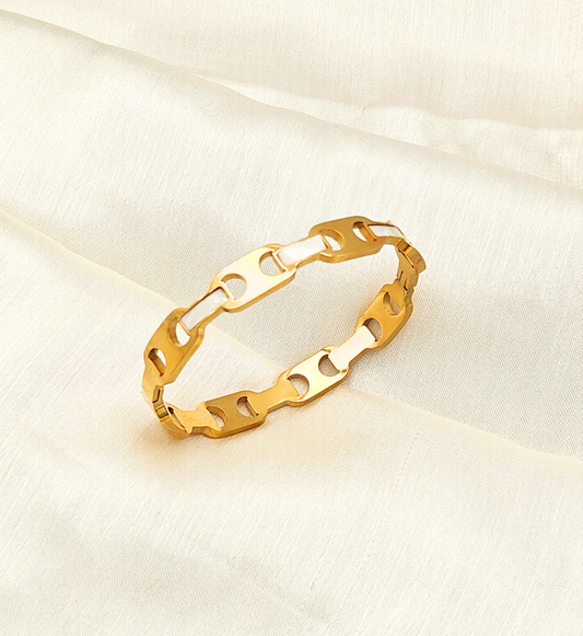 Modern Link Bangle