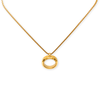 Gold Ring Pendant Necklace