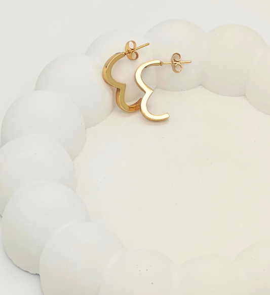 Curved Wave Earrings