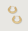Sculpted Round Hoop Earrings