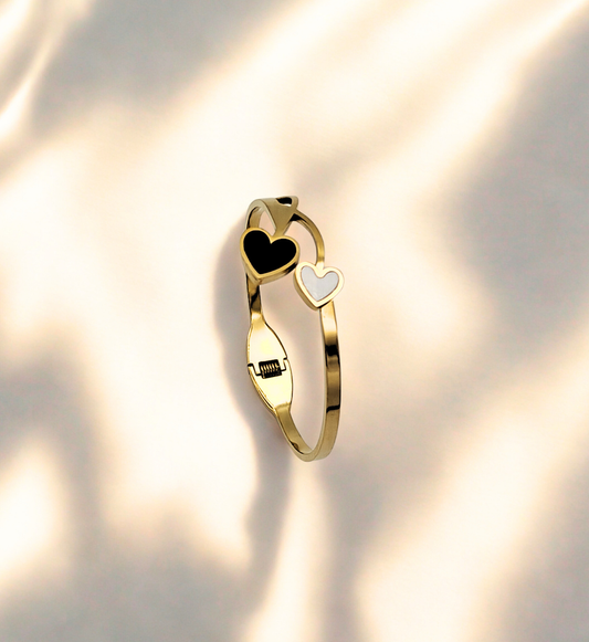 Twin Heart Gold Bracelet