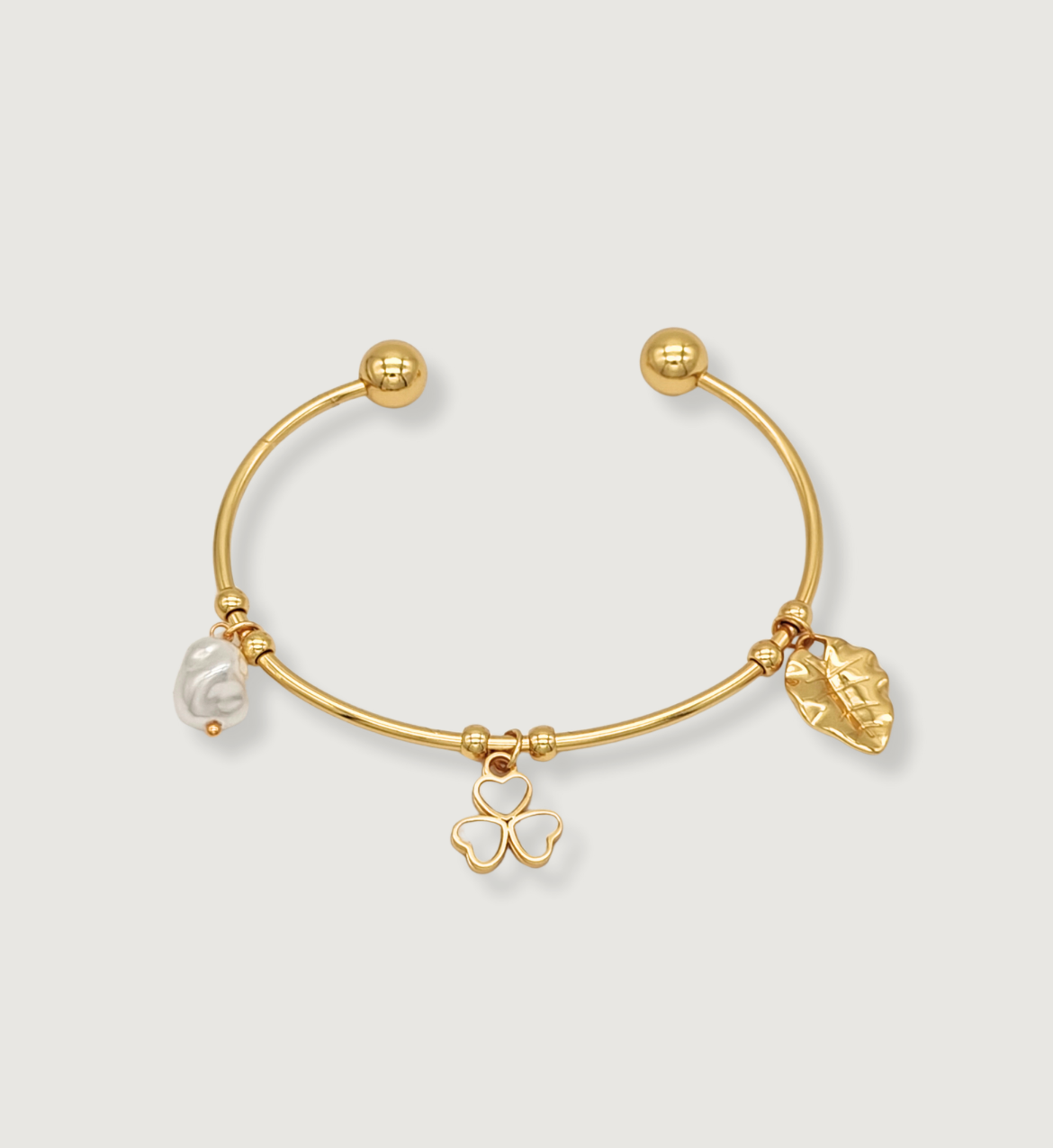 Charm Bracelet with Nature-Inspired Accents