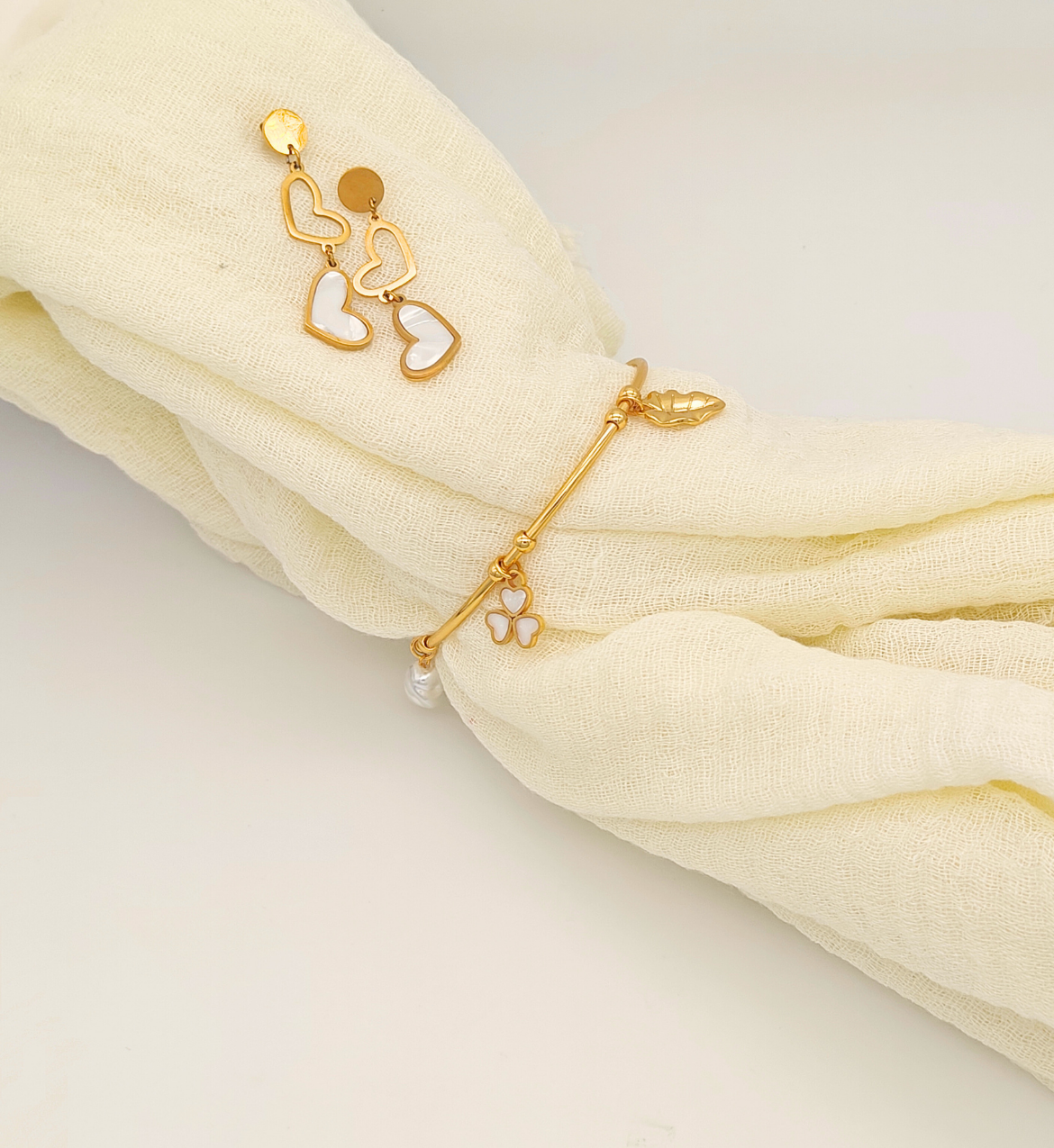 Charm Bracelet with Nature-Inspired Accents