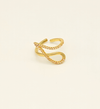 Gold Twisted Open Ring