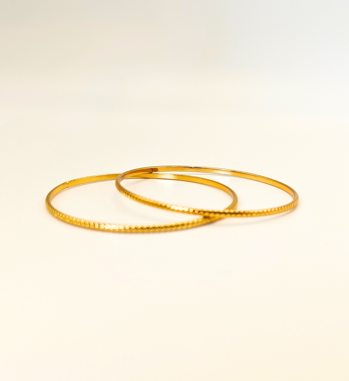 Classic Gold Bangles (Set of 2)
