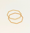 Geometric Gold Bangles (Set of 2)