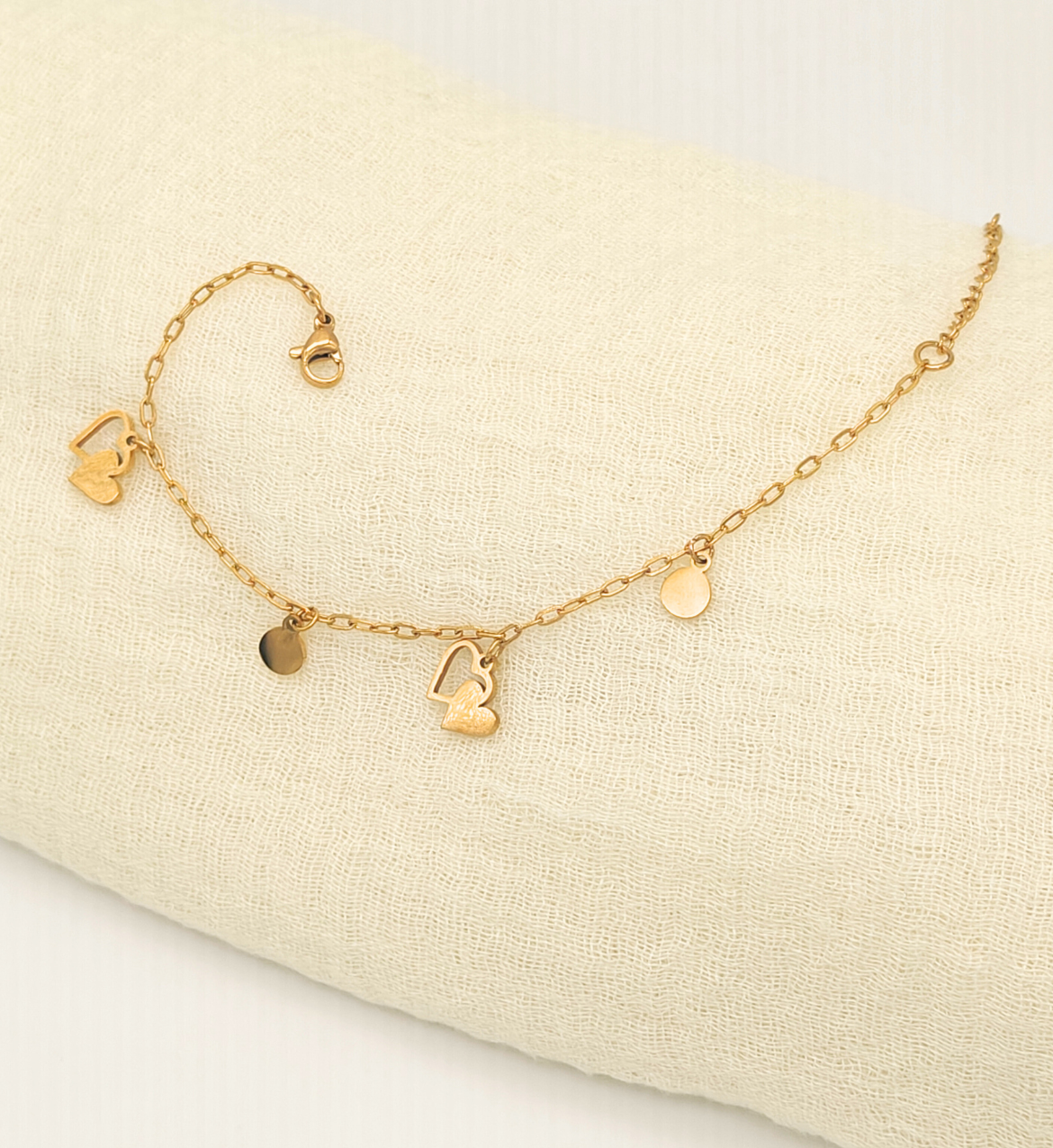 Heart Charm Bracelet