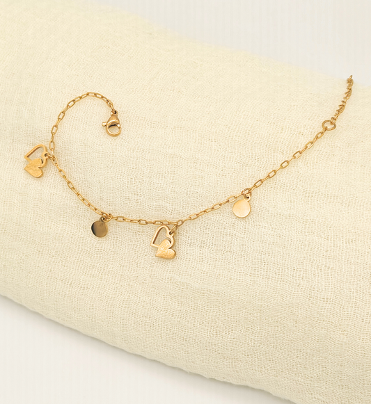 Heart Charm Bracelet
