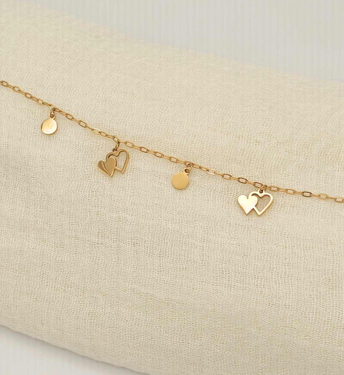 Heart Charm Bracelet