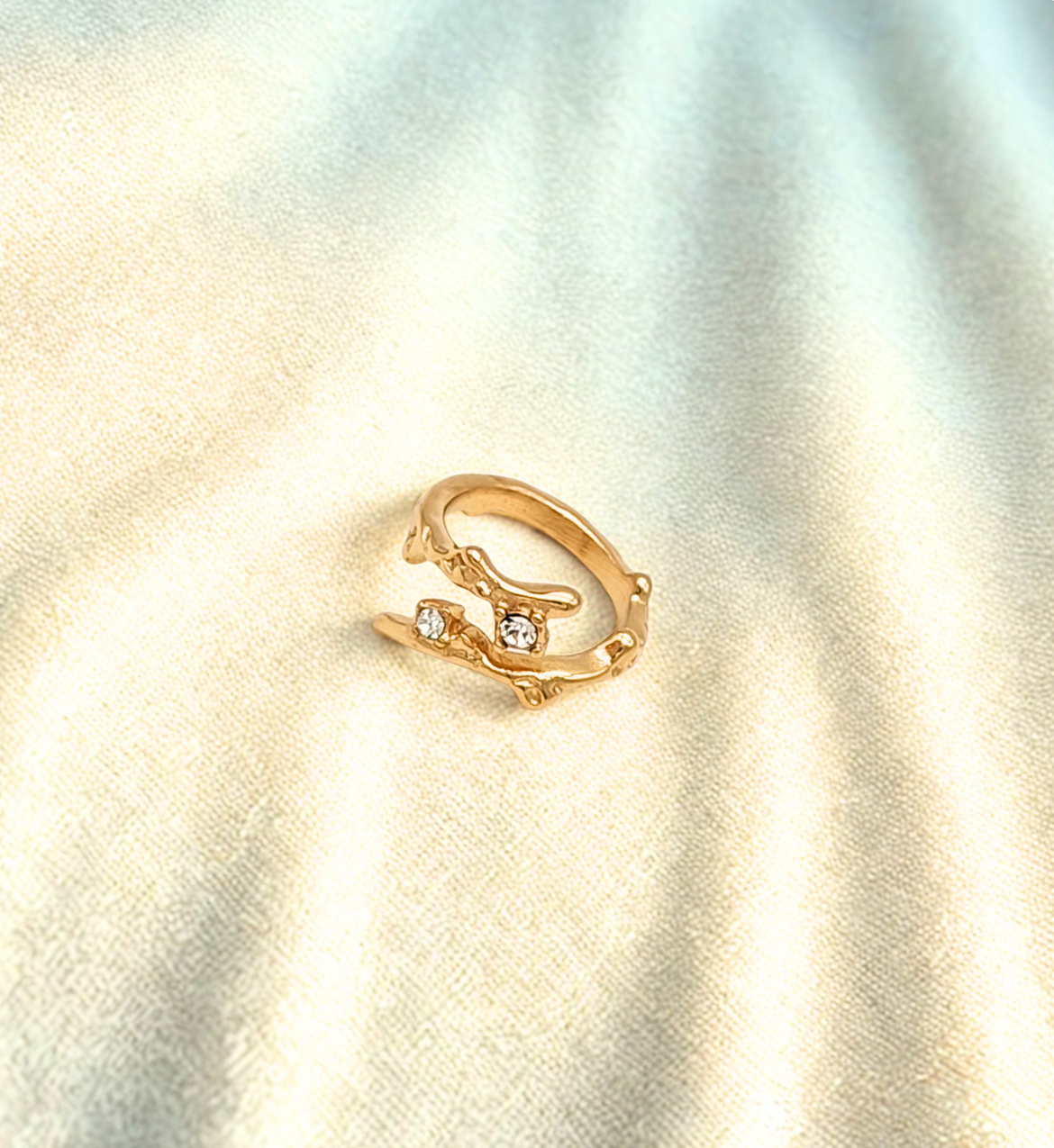 Nature-Inspired Gold Ring