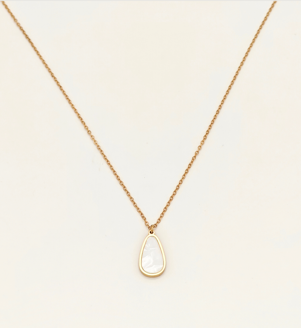 Teardrop Mother-of-Pearl Pendant