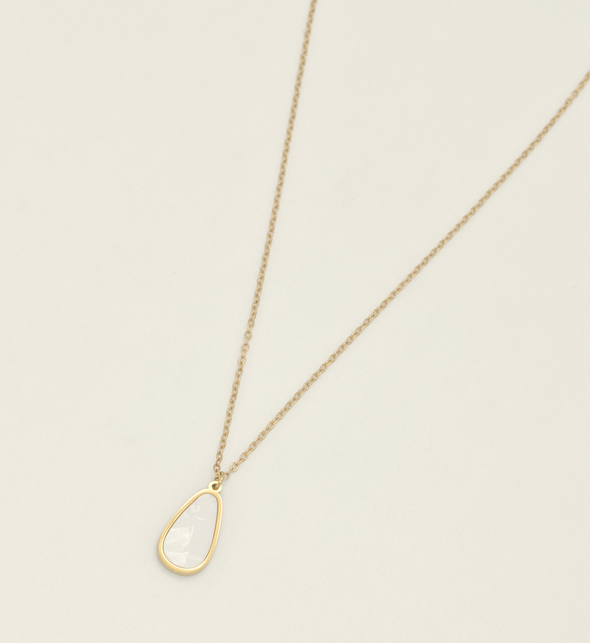 Teardrop Mother-of-Pearl Pendant