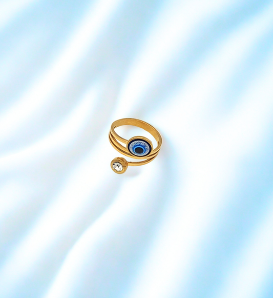 Evil Eye Gold Ring