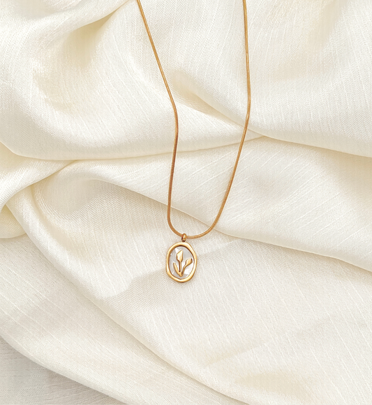 Floral Silhouette Pendant