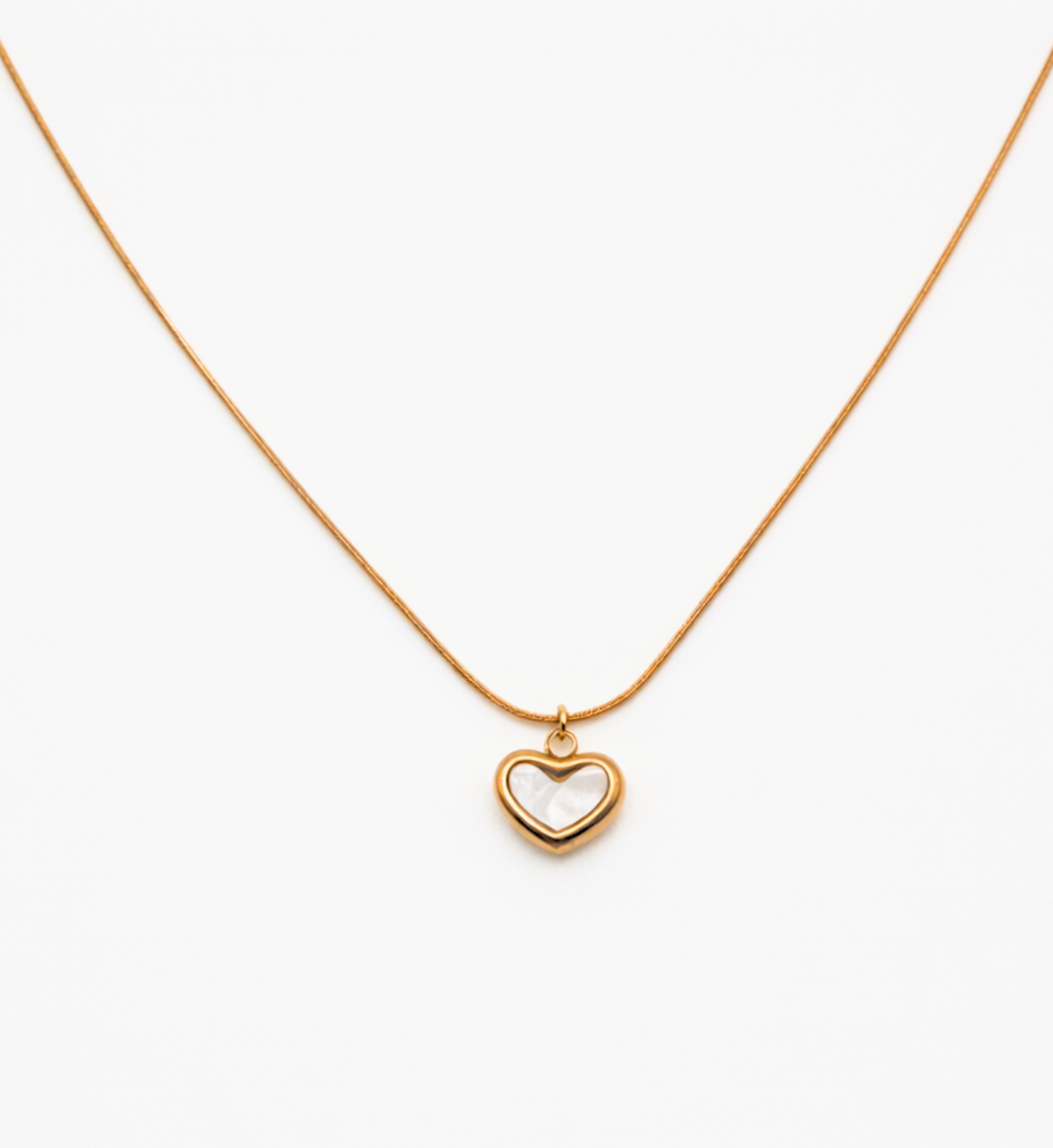 Mother-of-Pearl Heart Pendant