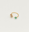Gold Open Ring with Mixed Stones