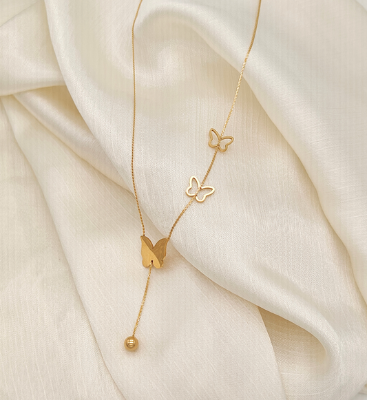 Butterfly Lariat Necklace