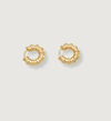 Textured Gold Hoop Earrings