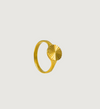 Radiant Sunburst Gold Ring