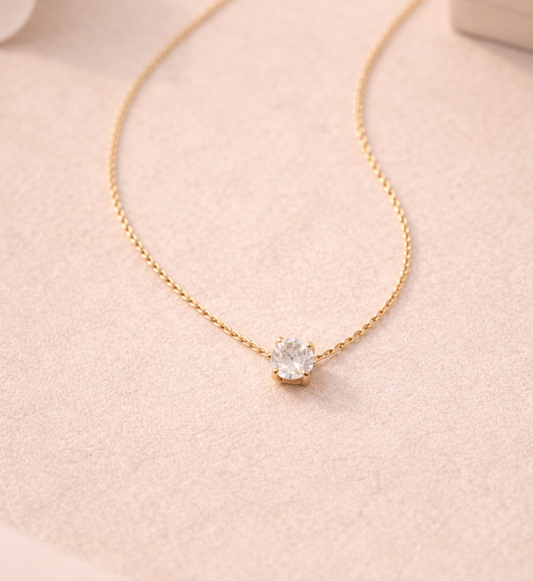 Classic Solitaire Pendant
