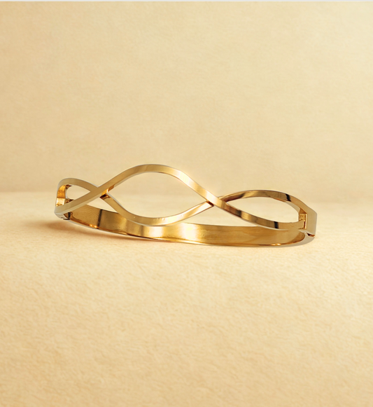 Infinity Twist Gold Bracelet