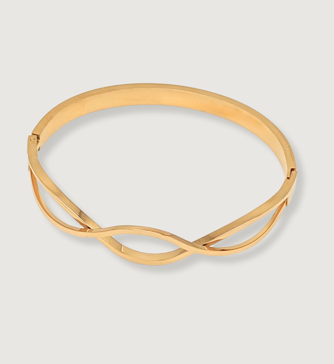 Infinity Twist Gold Bracelet