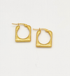 Textured Square Hoop Earrings