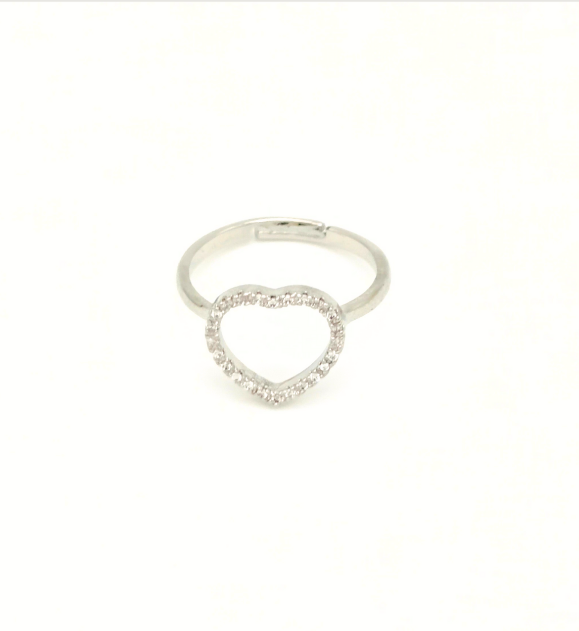 Sparkling Heart-Shaped Ring