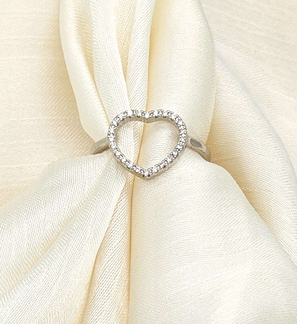Sparkling Heart-Shaped Ring