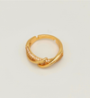 Gold Interwoven Band Ring