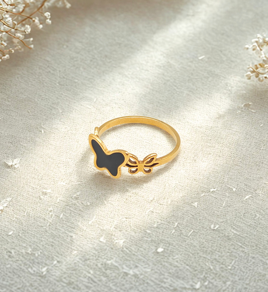 Gold Butterfly Ring