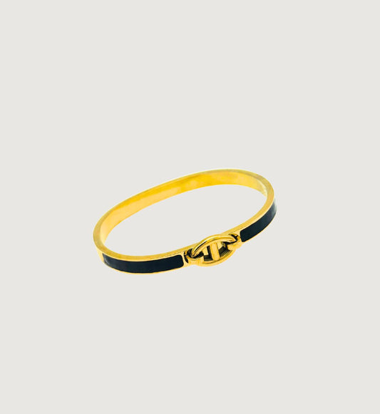 Gold and Black Anti-Tarnish Bracelet