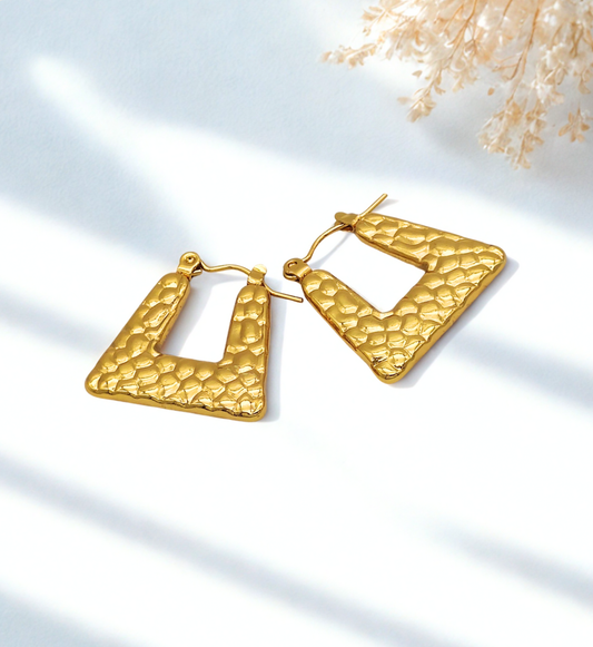 Geometric Textured Hoops