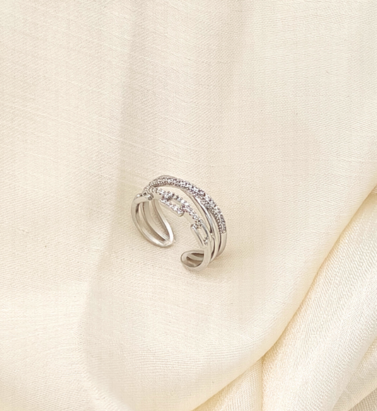 Silver Link Chain Ring