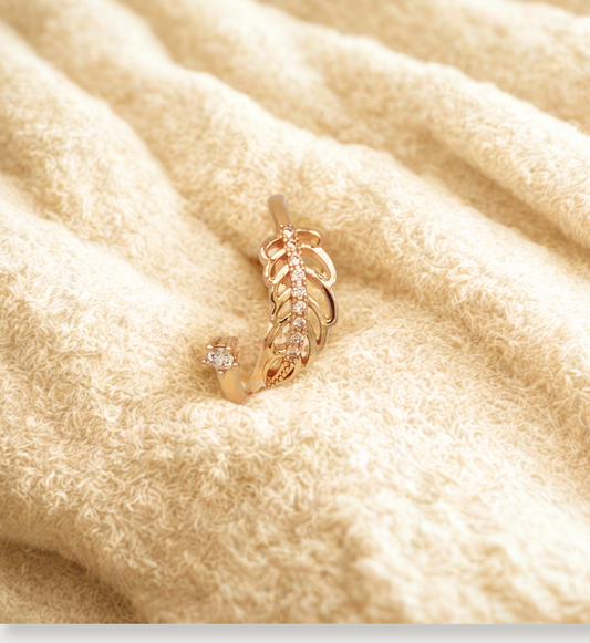 Gold Leaf-Inspired Ring