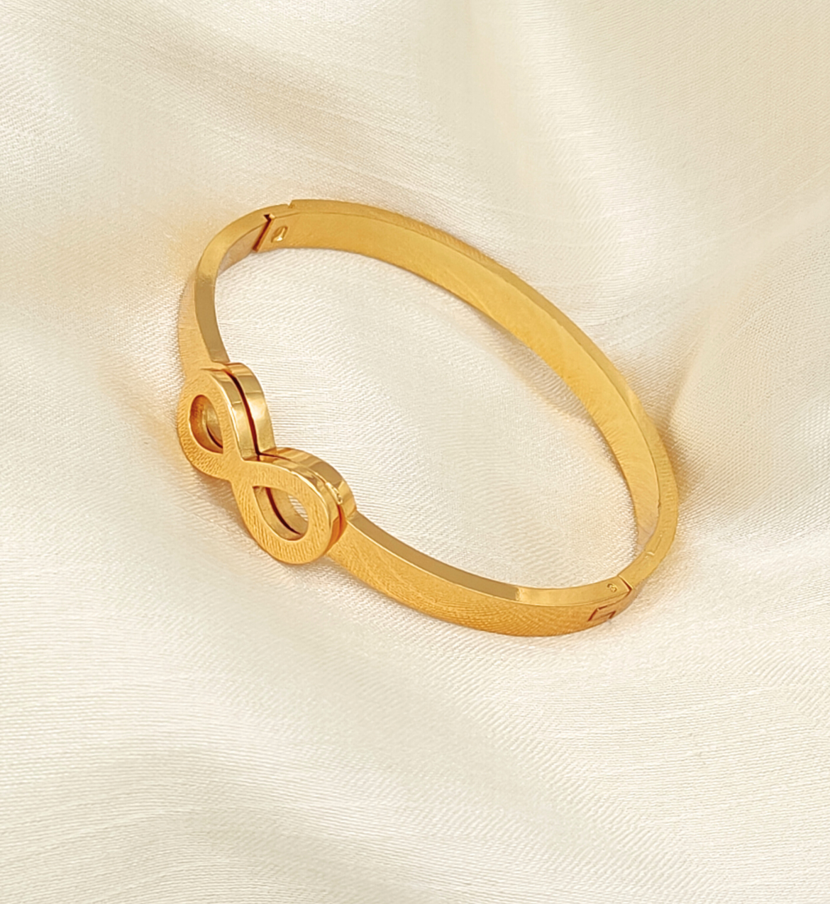 Gold Infinity Bangle