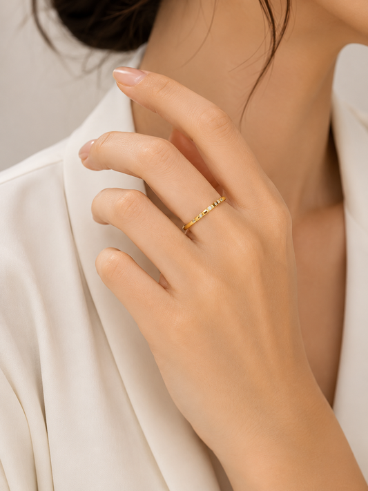 Crystal Line Ring