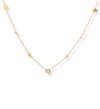 Gold Star and Geometric Charm Necklace