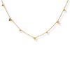 Gold Triangle Pendant Necklace