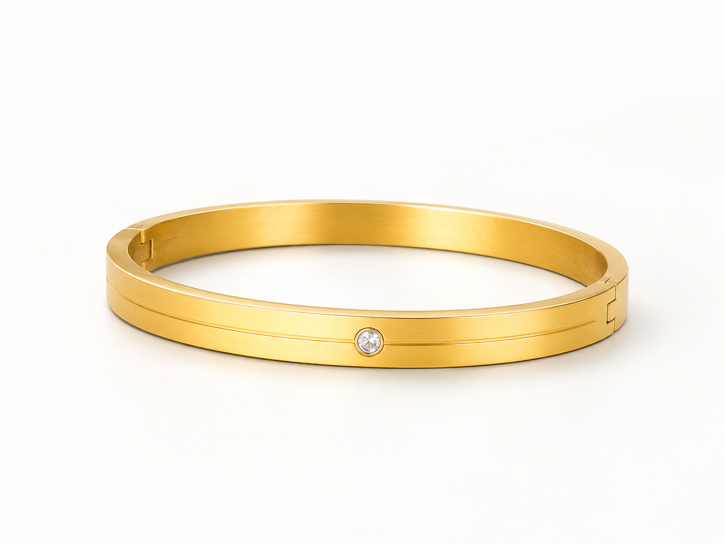 Gold Crystal Minimal Bracelet