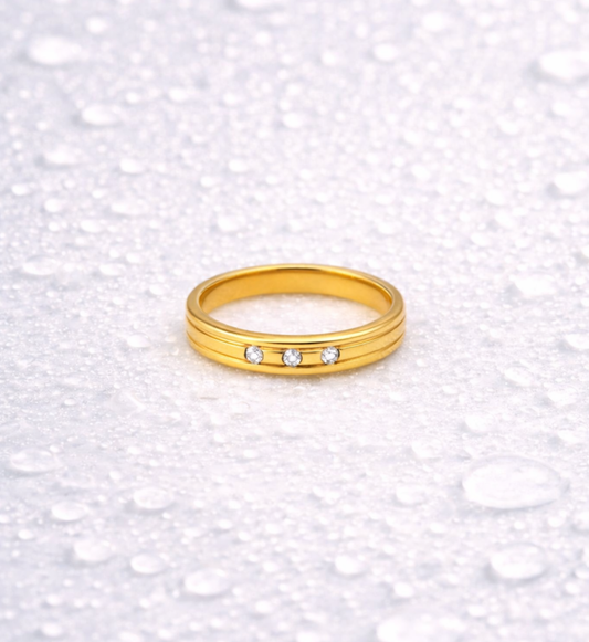 Minimal Stone Accent Men’s Ring