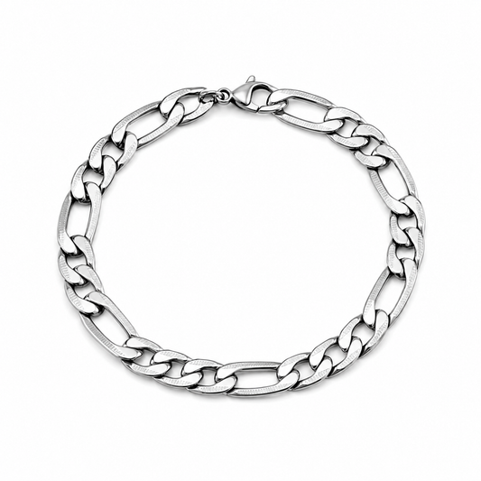 Modern Figaro Chain Bracelet