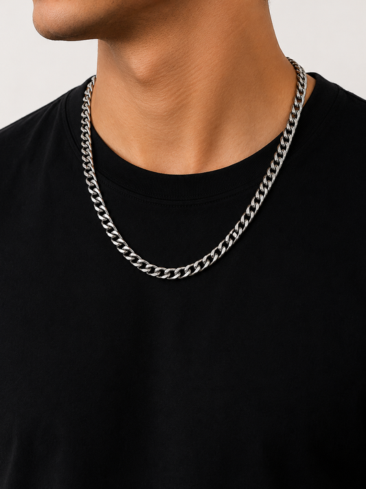 Silver Cuban Link Chain