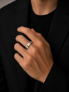 Silver Edge Contemporary Ring